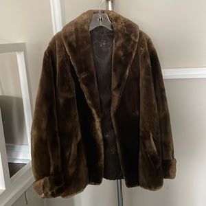Fur Coat REAL - beautiful chestnut soft waist length